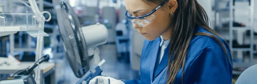 Woman in a lab