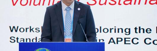 Steven Shi represents UL Solutions at the APEC workshop on voluntary sustainability standards.