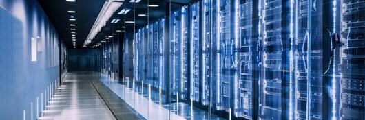Inside of a data center.