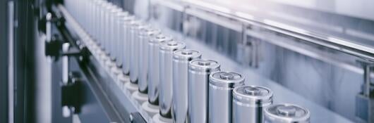 Manufacturer's production line for lithium battery cells for the automotive or e-bike industry