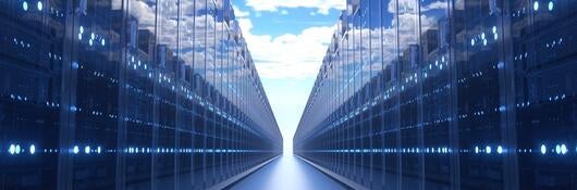 Graphic showing a data center