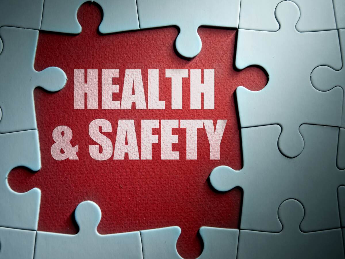 Missing pieces from a jigsaw puzzle revealing health and safety