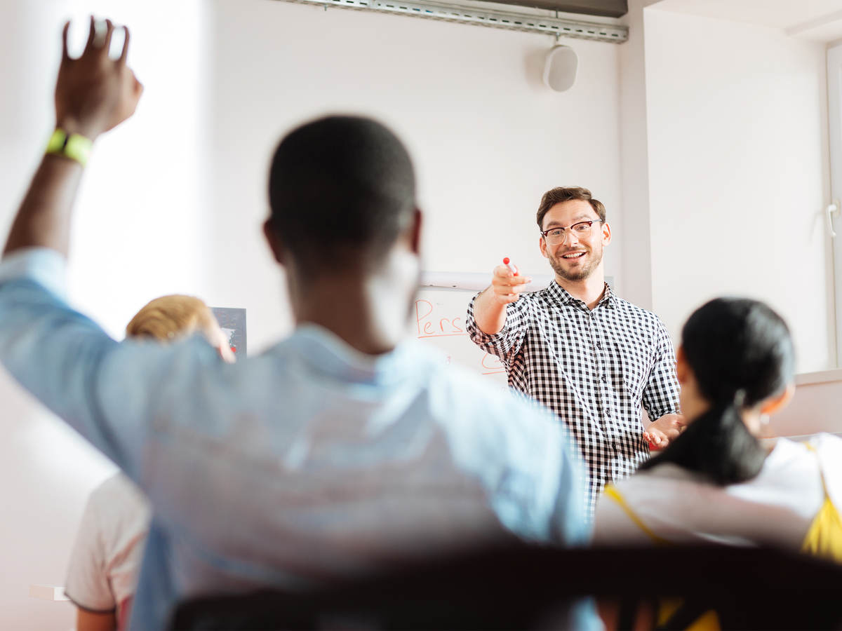 trainer in the classroom