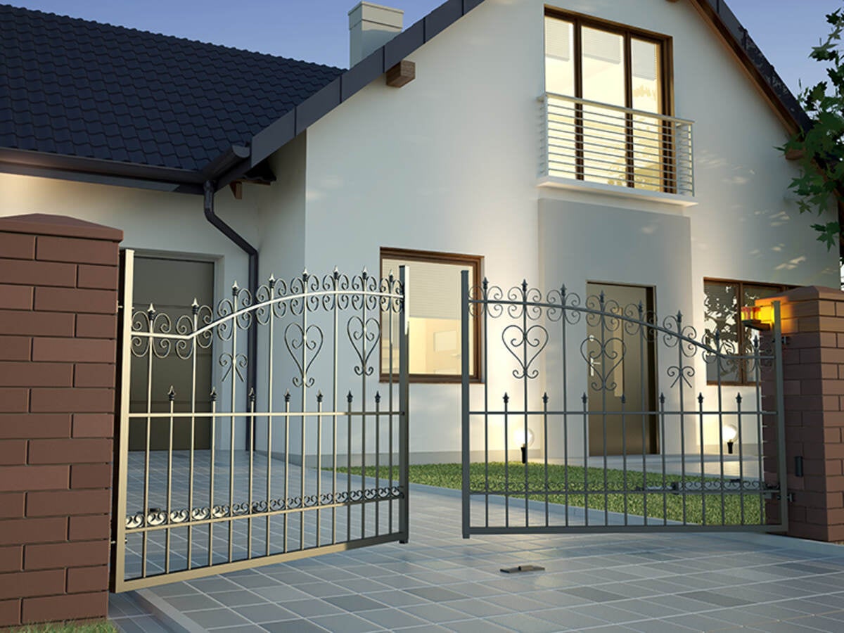 Home with gate