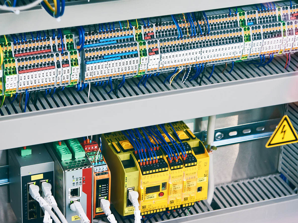 Electronic and electrical components of the industrial device