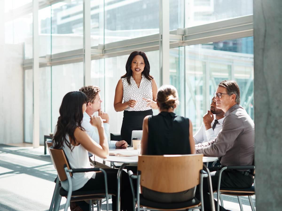 Photo of a business meeting