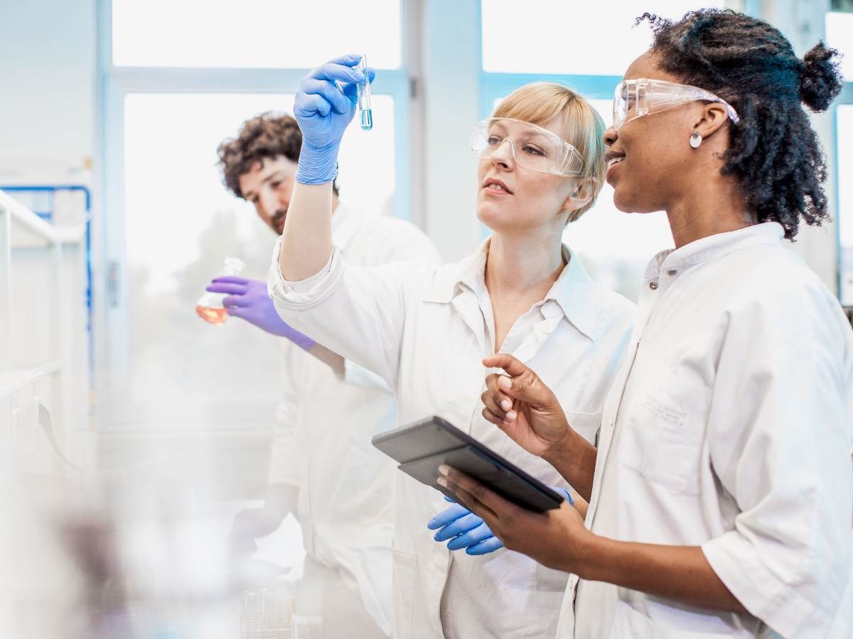 Scientists working in a laboratory