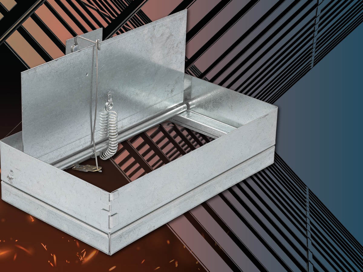 Dynamic ceiling damper by Metal-Fab Inc. 