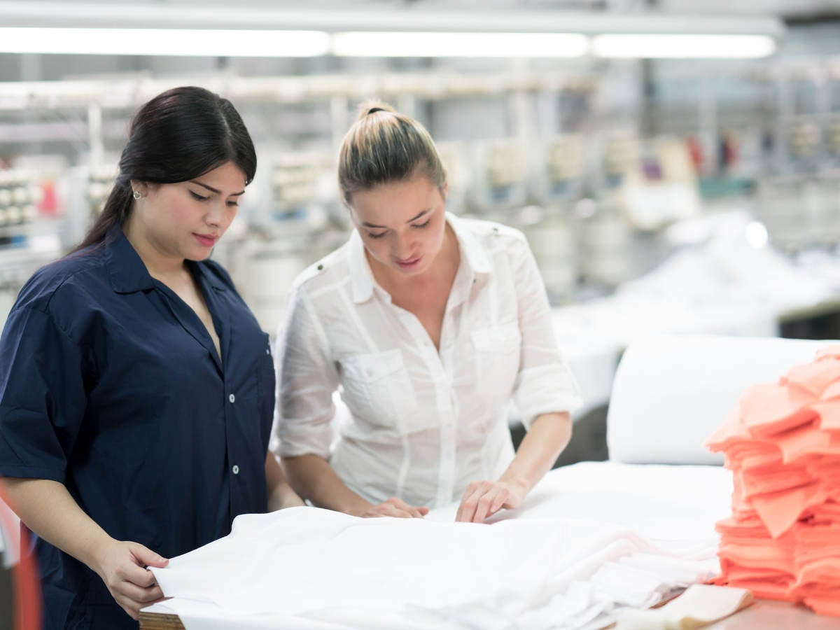 Women working in the textile industry