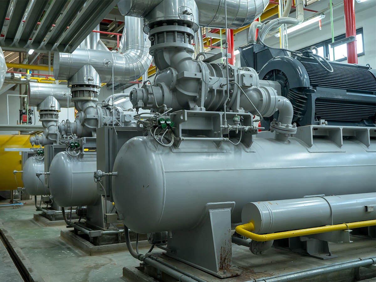 Boiler room for steam production