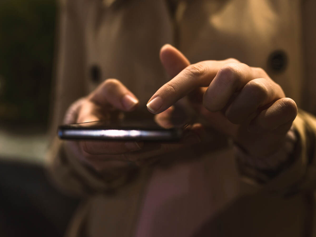 woman using a mobile phone