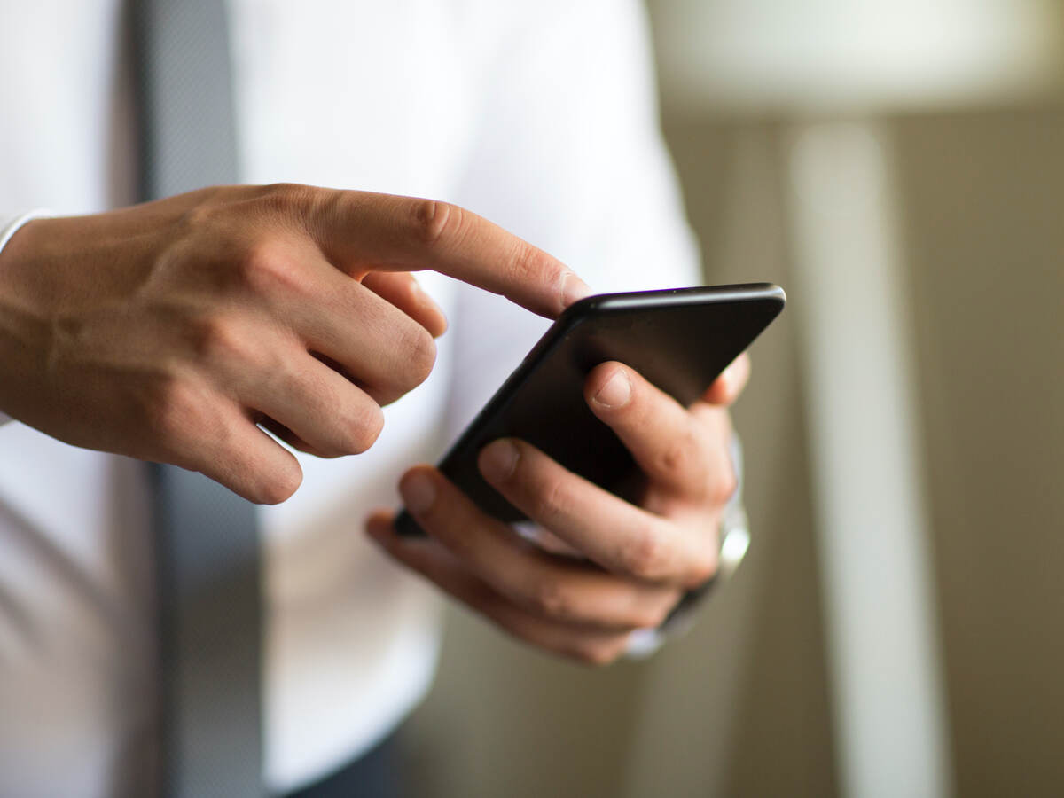 businessman using a mobile phone