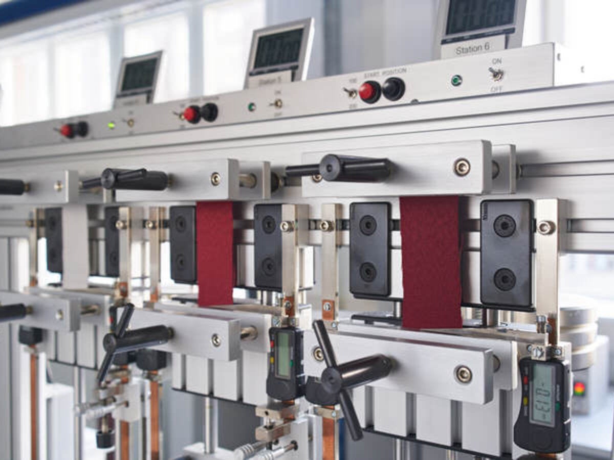 Wolf Elongation testing close up of machinery