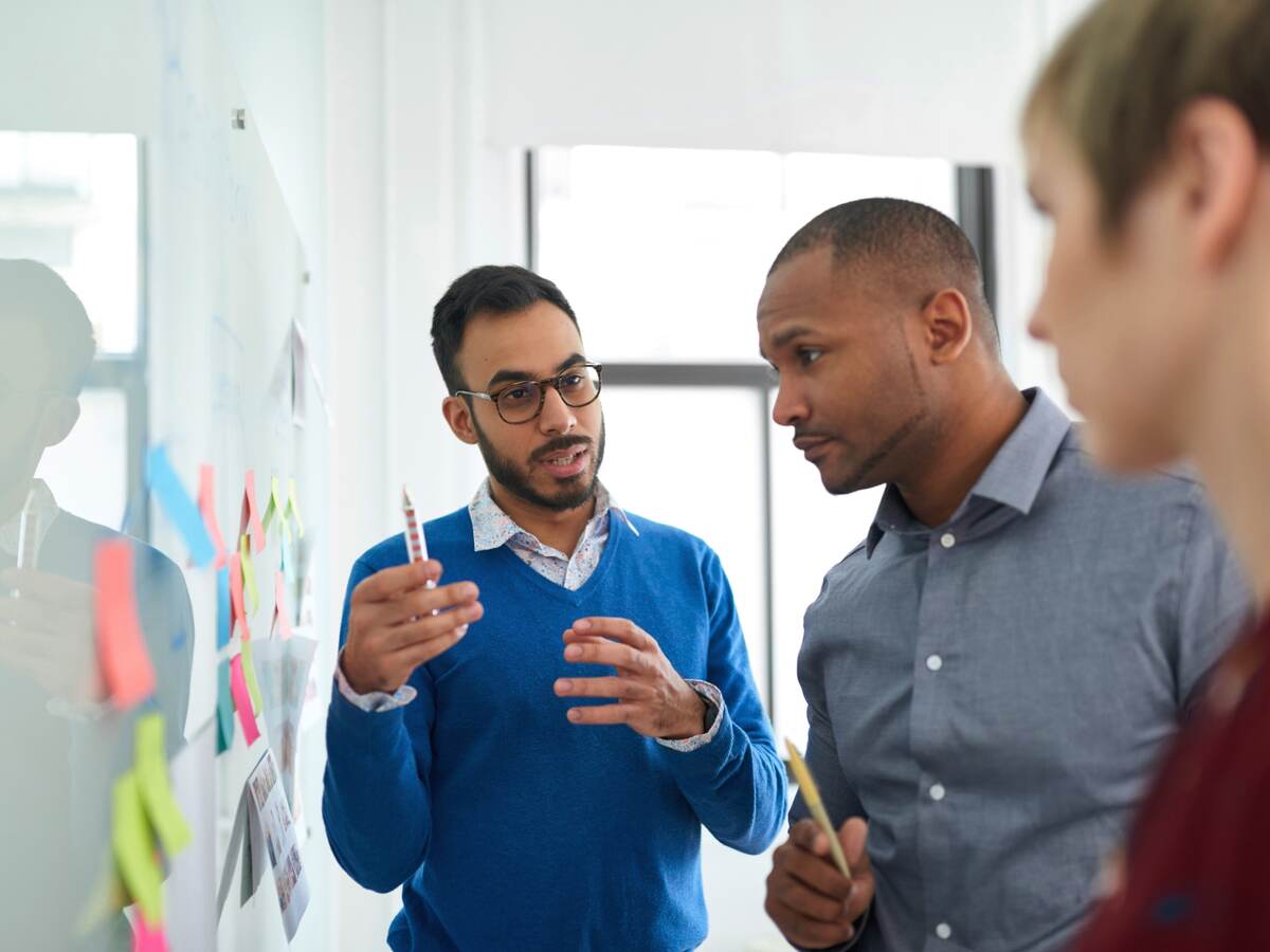 Group of people planning strategy