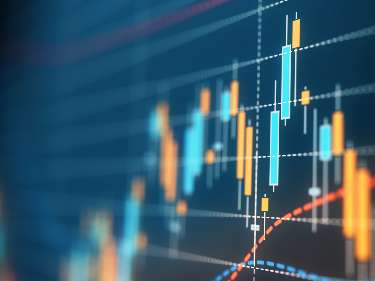 Close up of data analysis graphics 