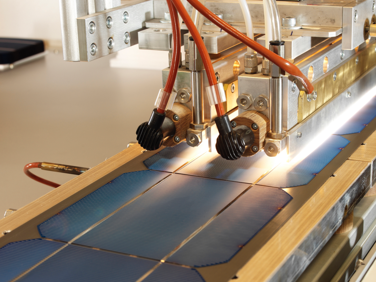 Manufacturing solar panels