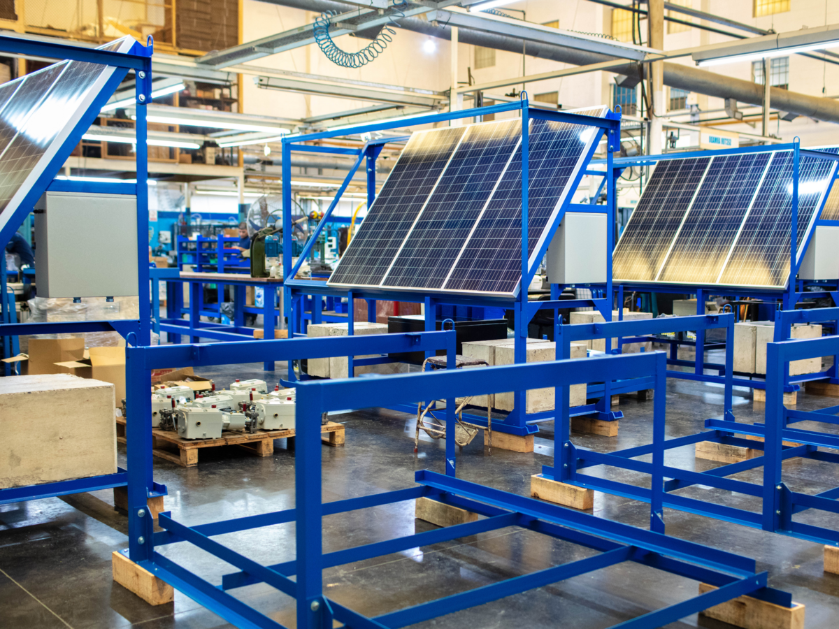 Solar panel production