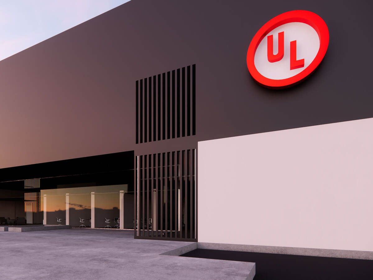 Laboratory entrance at new Mexican UL facility