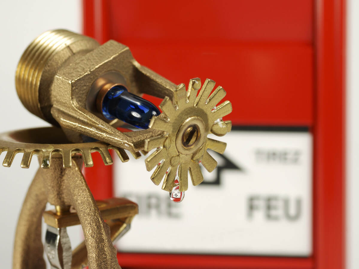 Close up of a sprinkler head