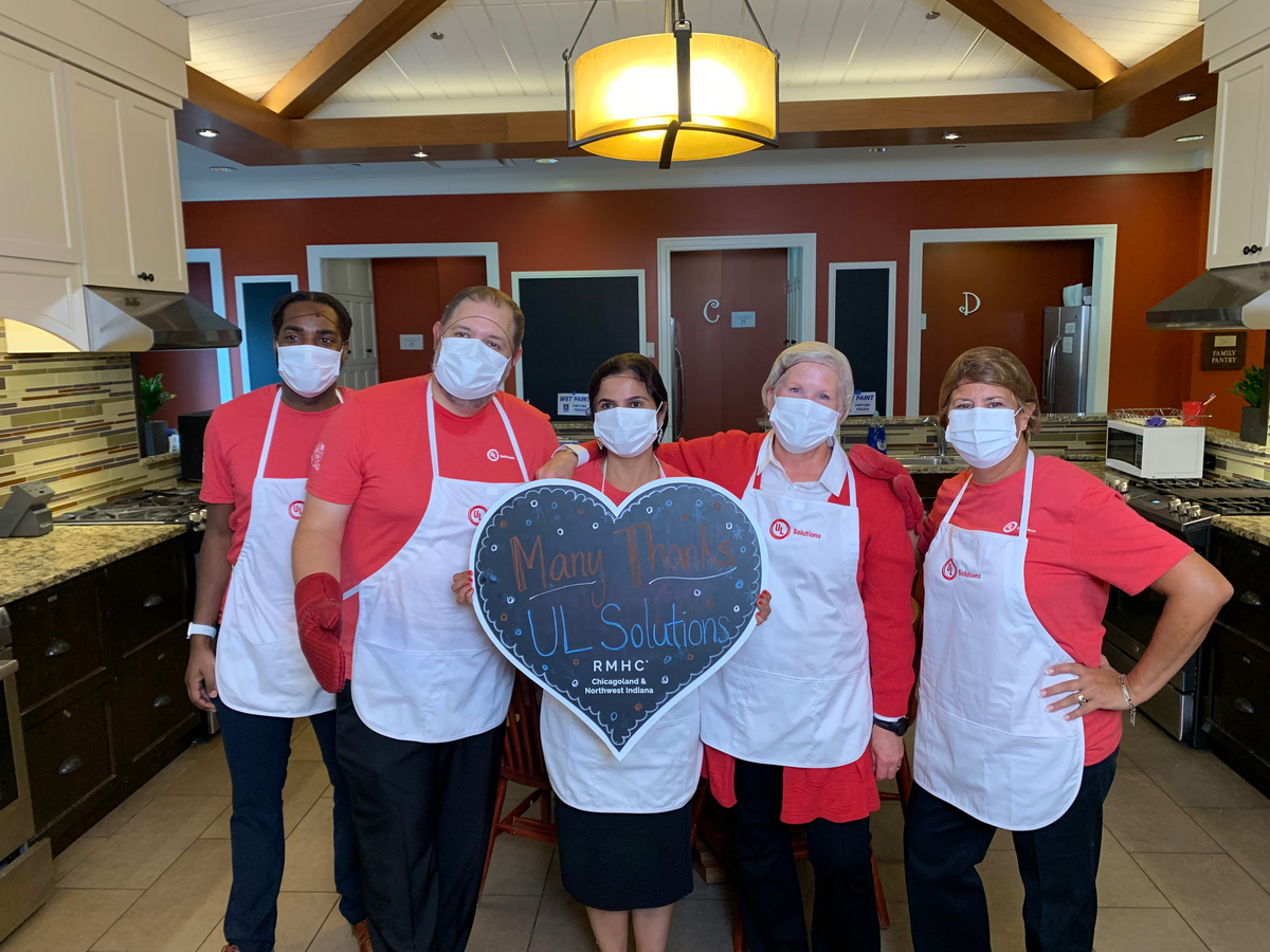 UL Solutions employees volunteering at RMHC