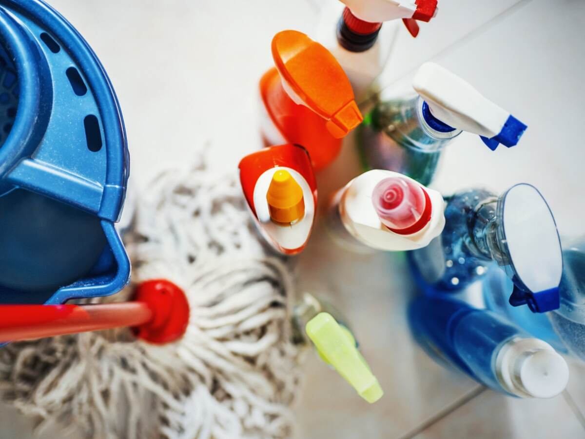 Cleaning products.