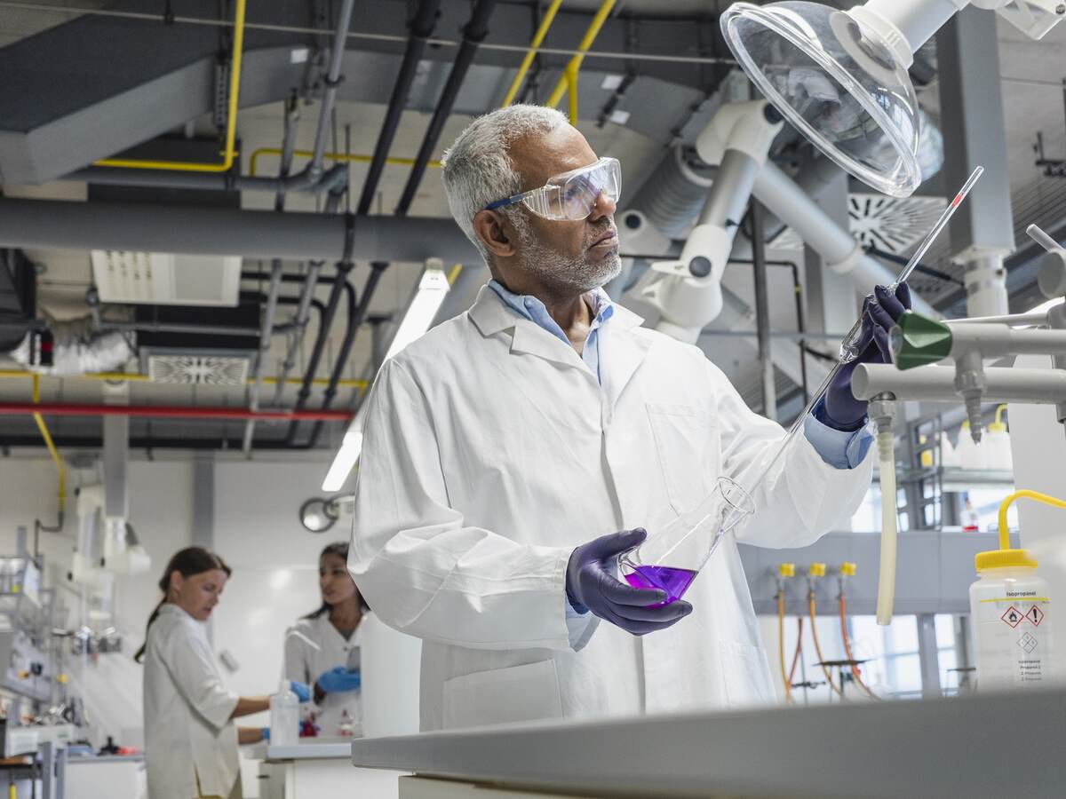 Scientists working in the laboratory.