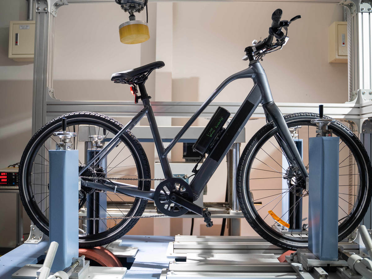 ebike undergoing tests at UL Solutions laboratory 