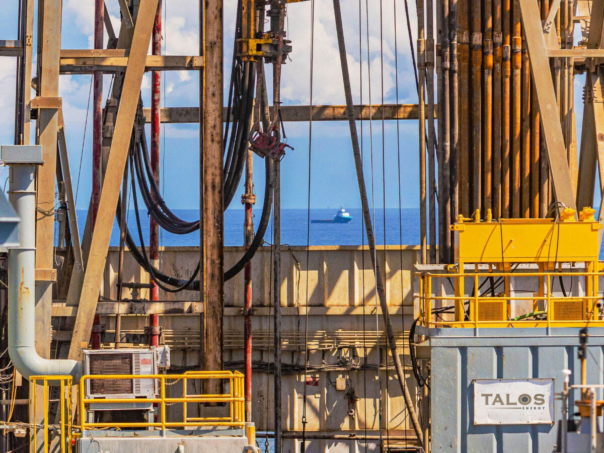 equipment on an oil rig