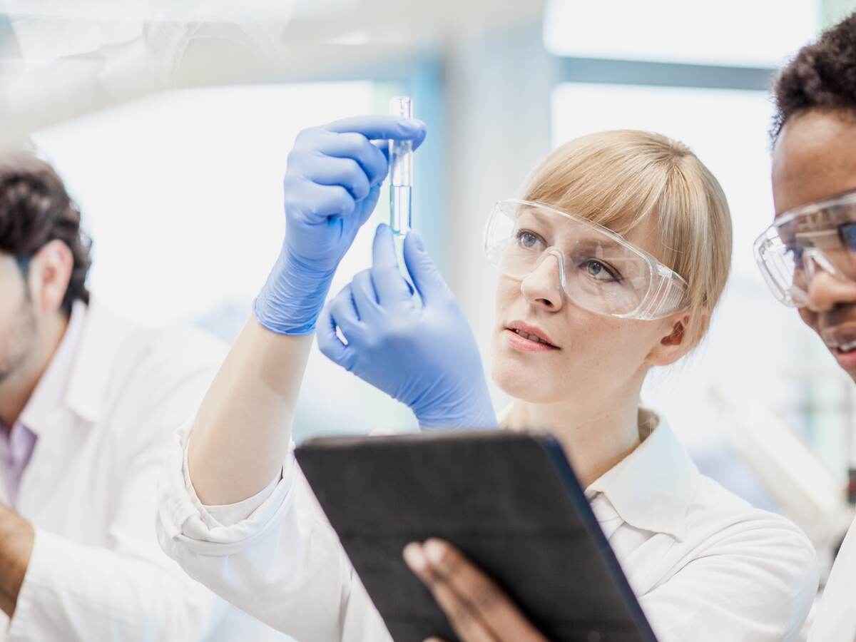 Scientists working in the laboratory.