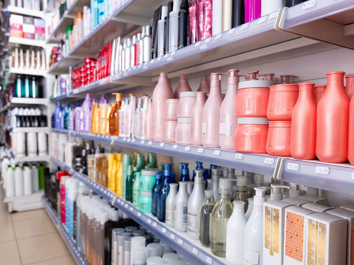 A variety of hair care products