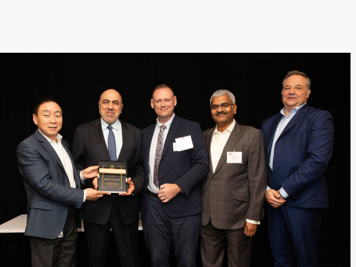 SIBCA Smart System Rating Platinum winner award presentation