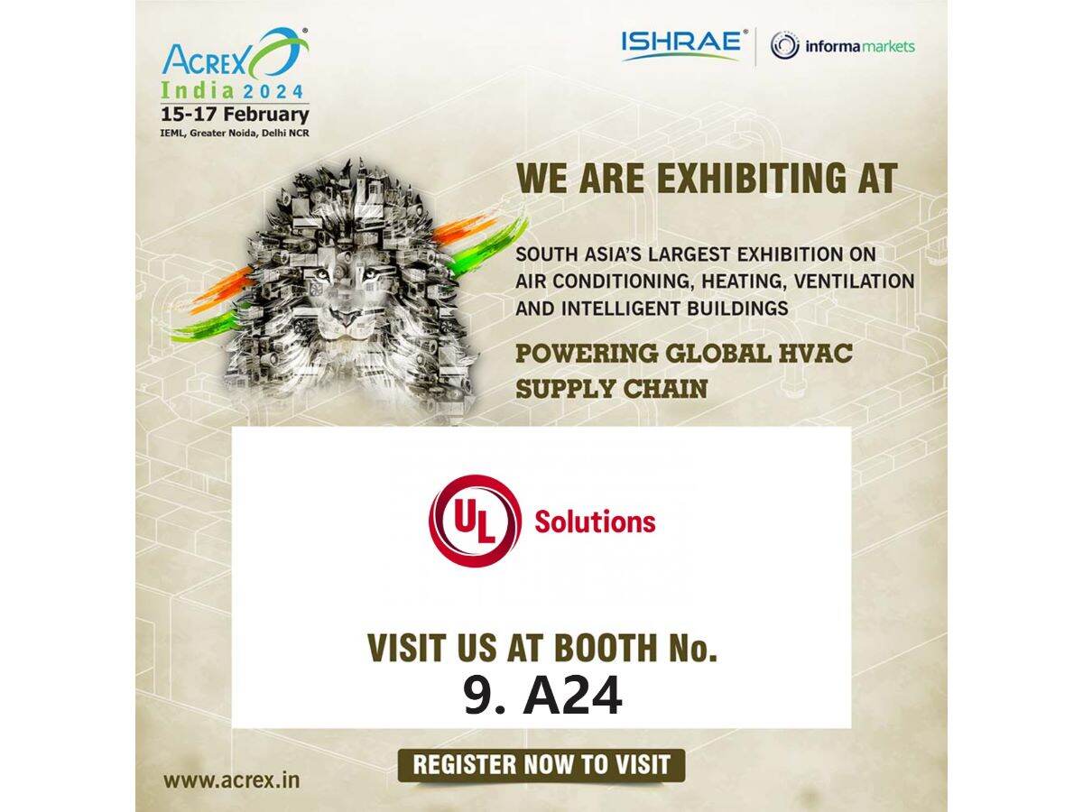 UL Solutions at ACREX India 2024.