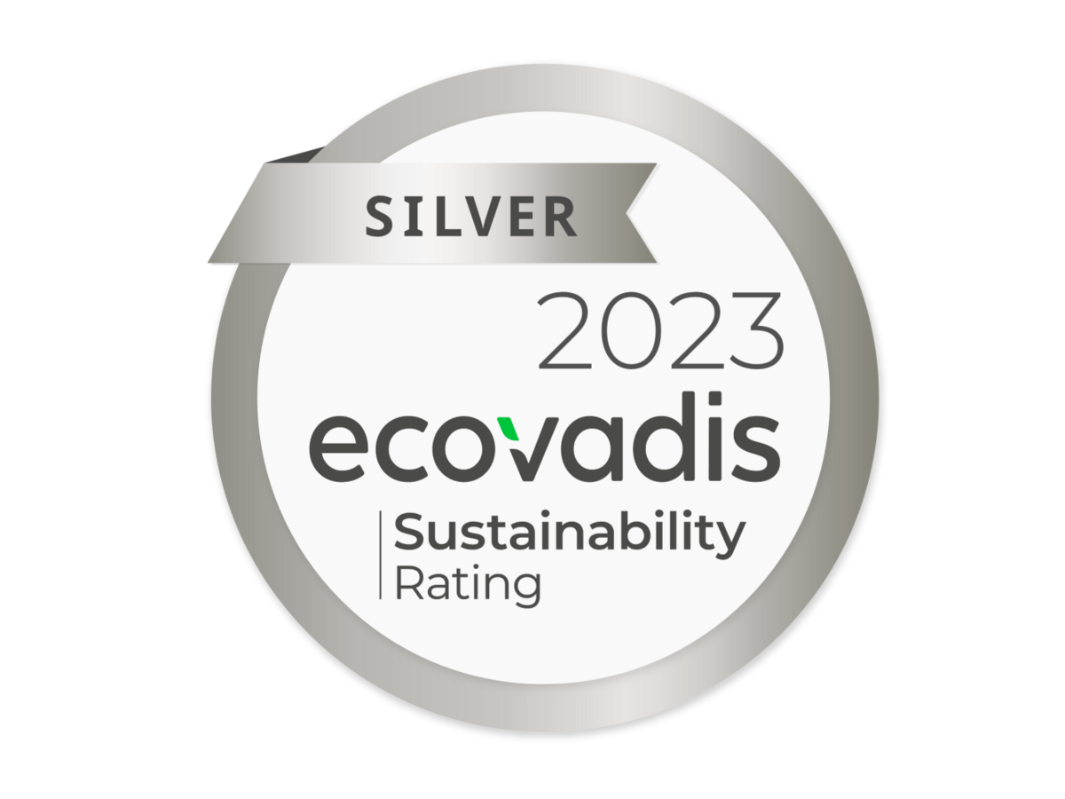 Ecovadis Silver Medal Graphic 2023. 