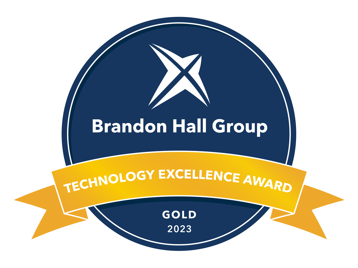 Brandon Hall Group Technology Excellence Award Gold 2023