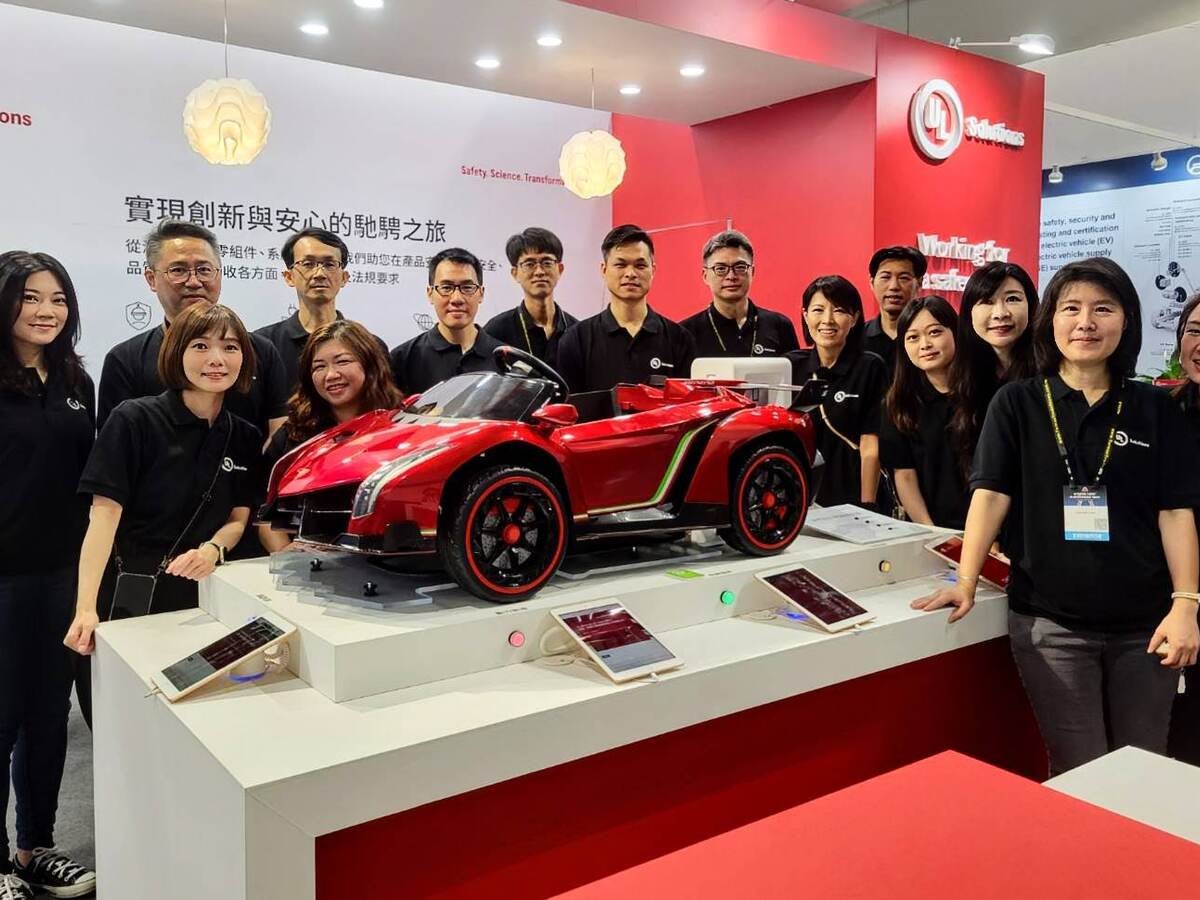 UL Solutions employees inside their trade show both at Taipei AMPA