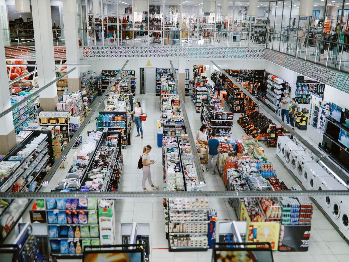 Large supermarket