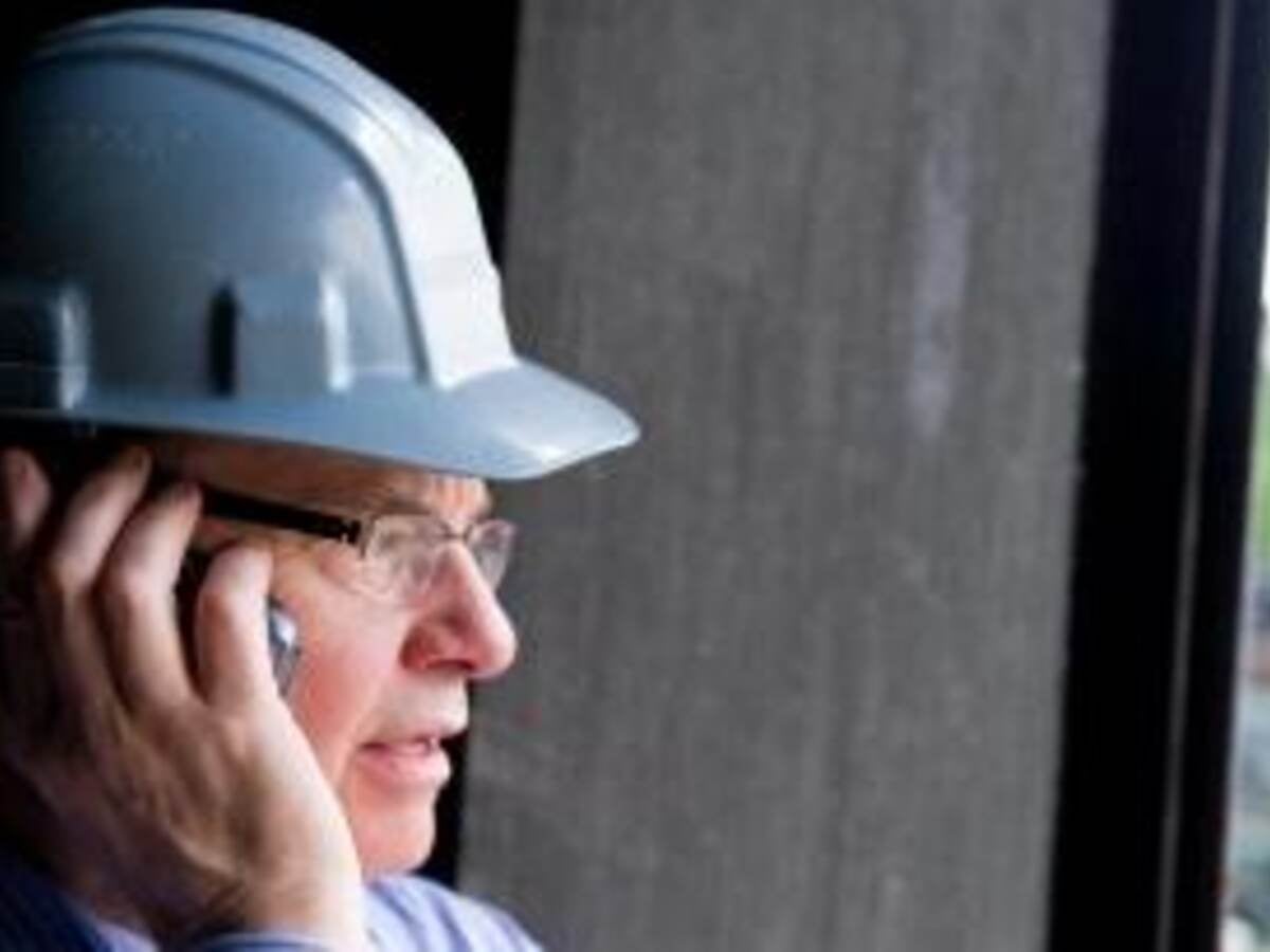 person on worksite