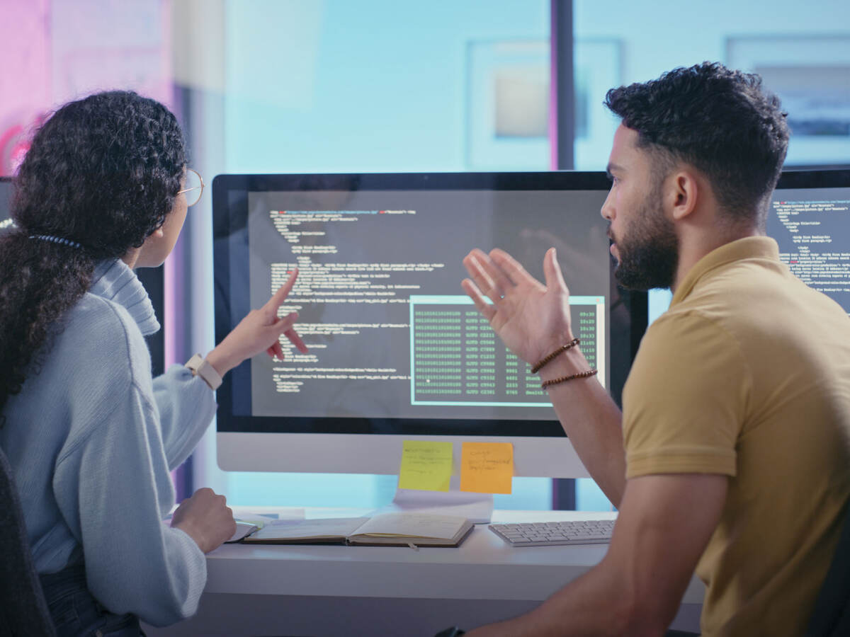 team members working together