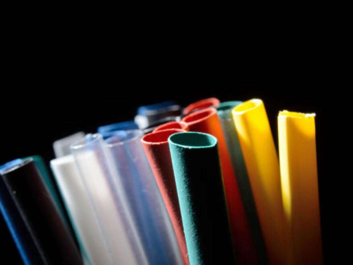 Multiple colors of wire tubing