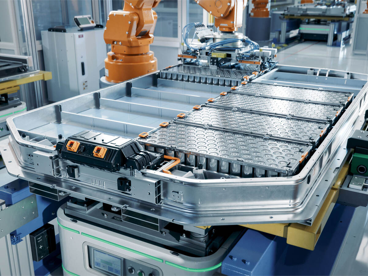 EV battery pack production line