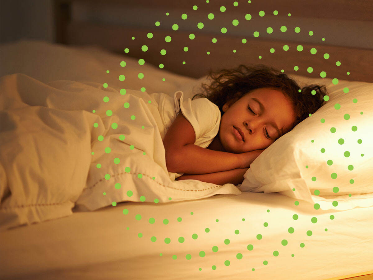 A child sleeping peacefully