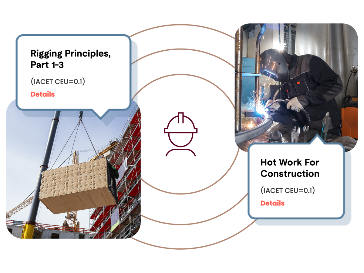 Construction safety courses tailored to an individual worker
