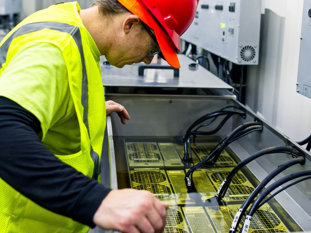 Immersion cooling fluids in a data center.