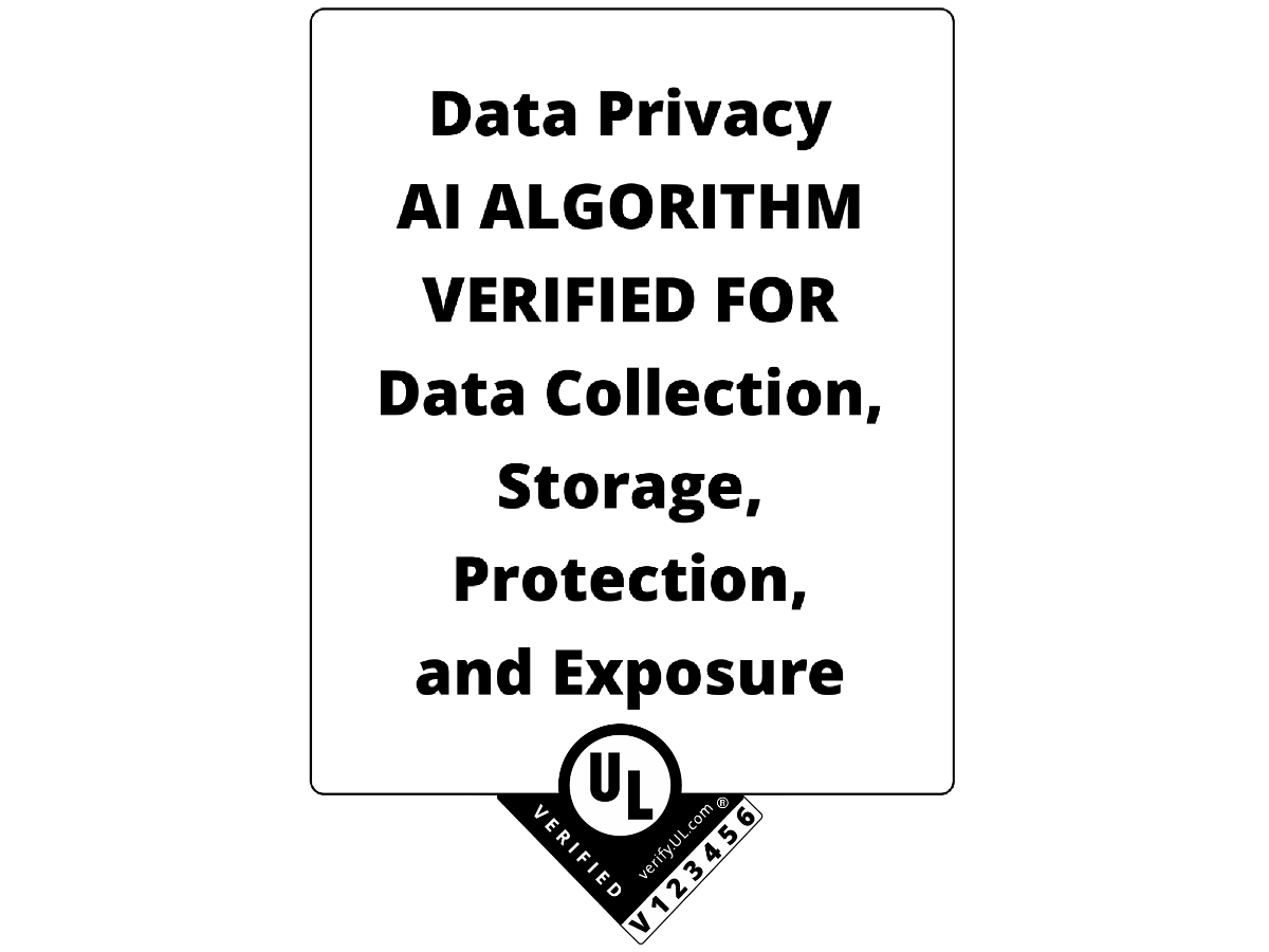 UL Verified Mark for AI Algorithm Data Privacy