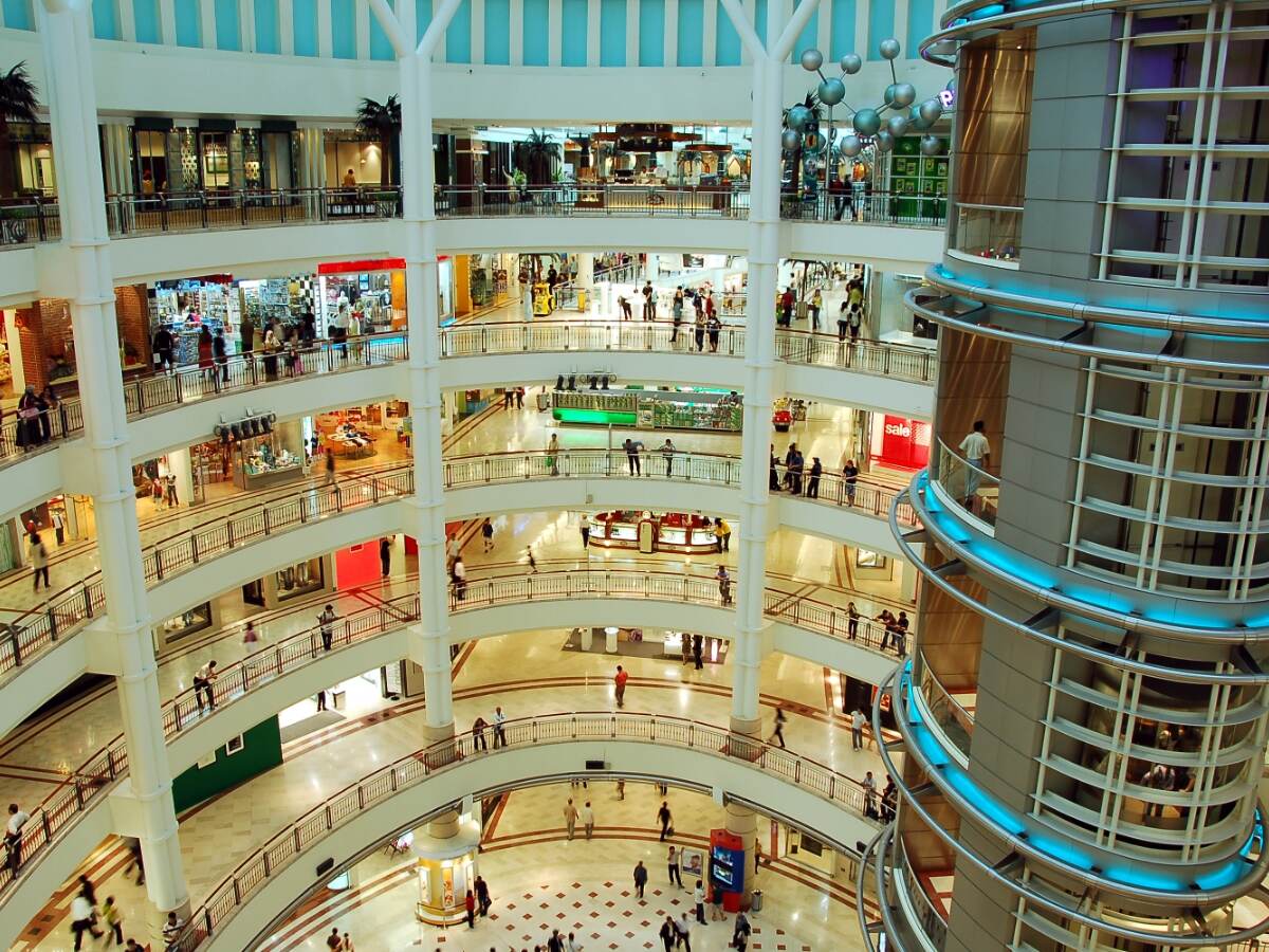 A multi-level shopping mall
