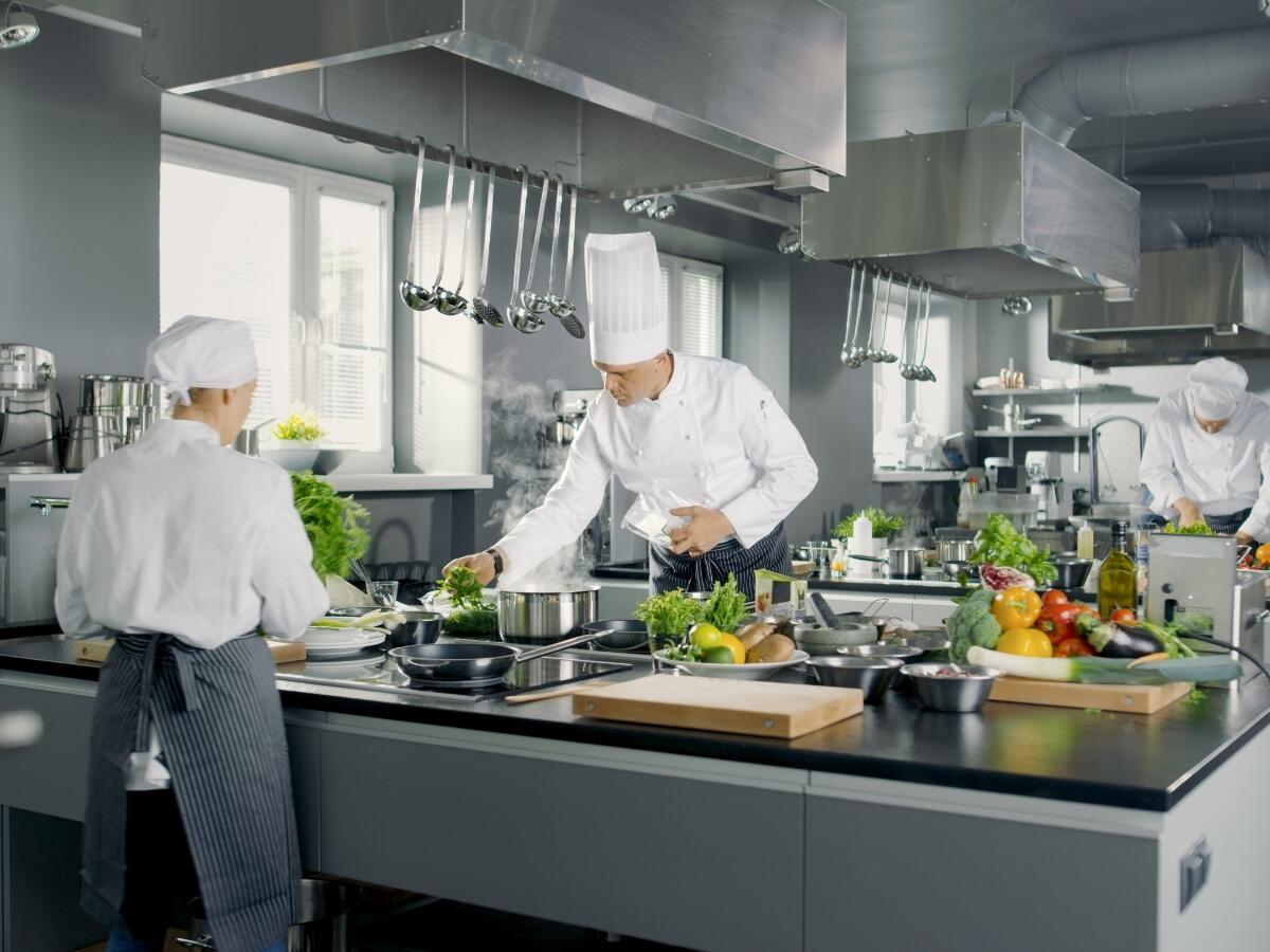 Chefs in a kitchen