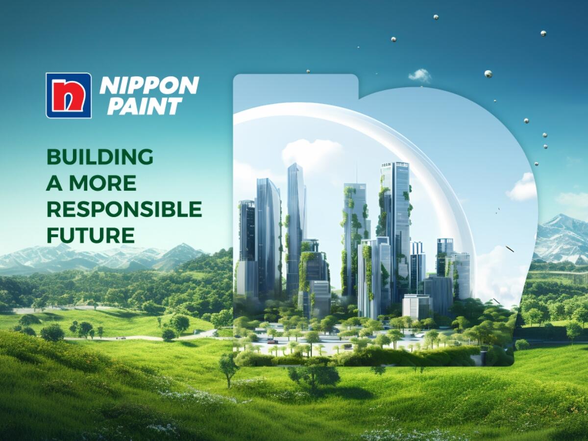 Nippon Paint image with N over the city