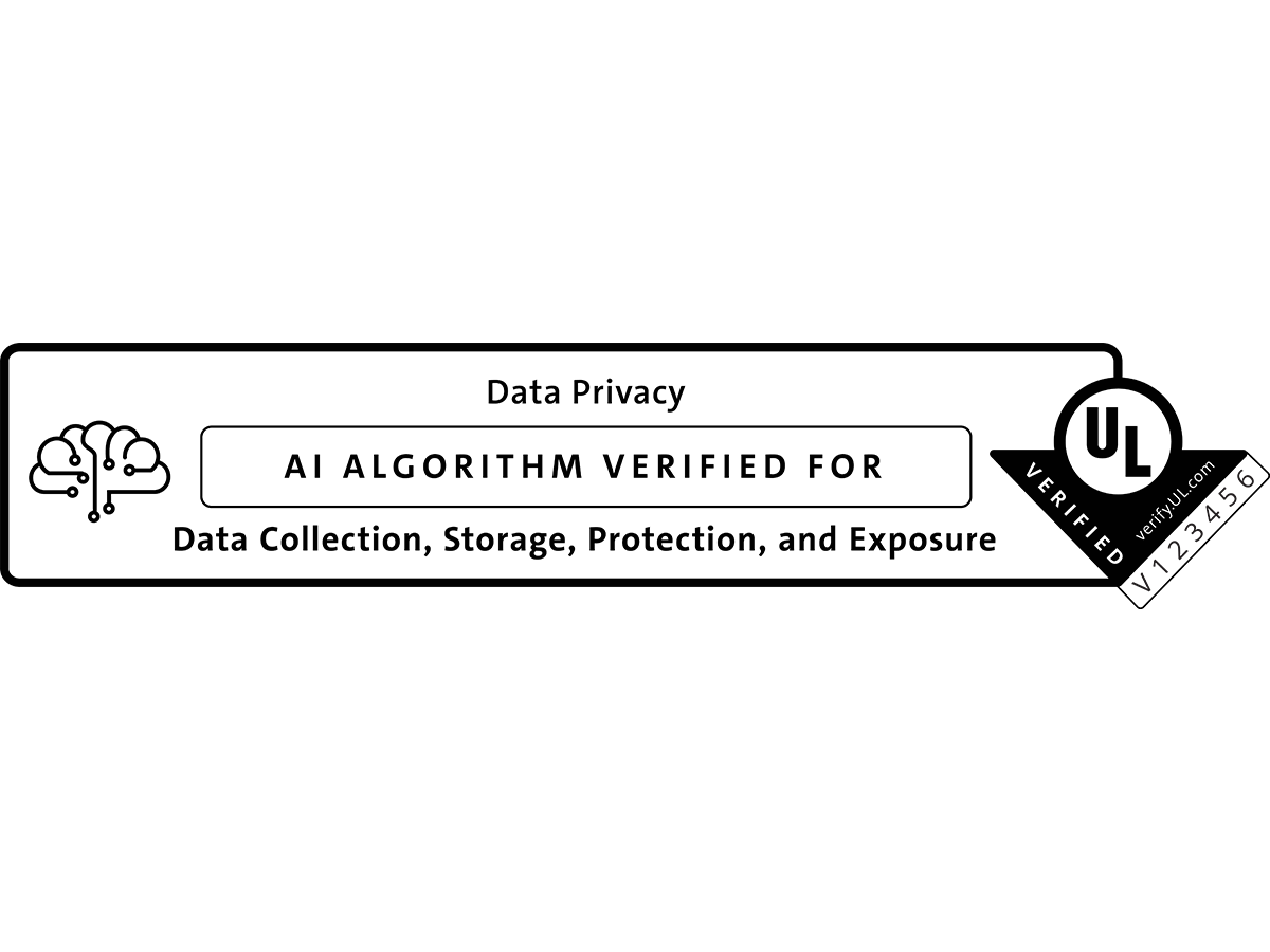 Custom UL Verified Mark for AI Algorithm Data Privacy