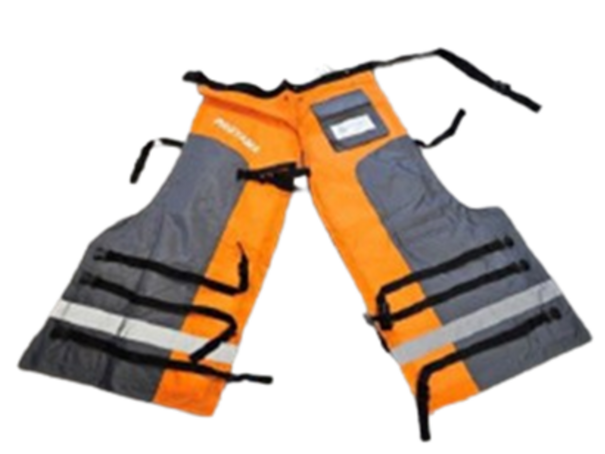 Chainsaw chaps.