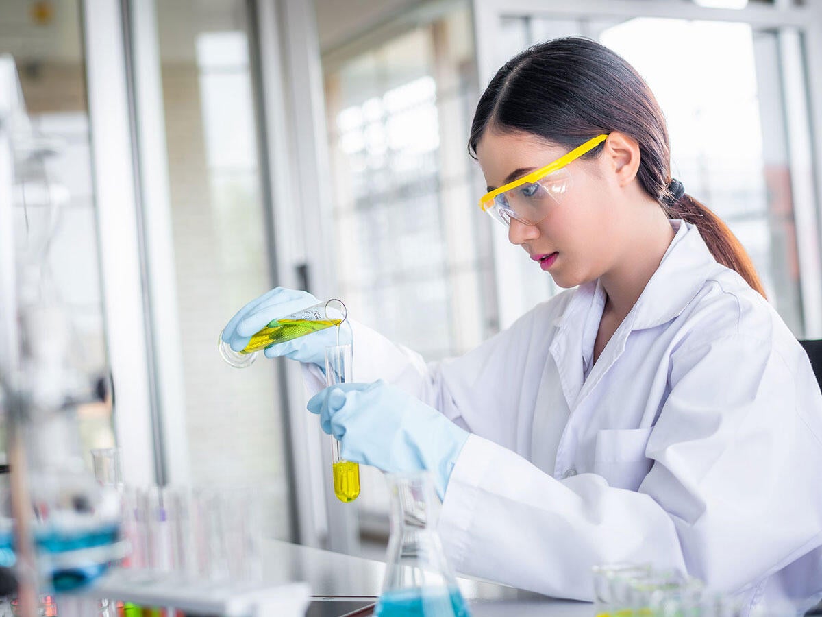 A scientist in a laboratory